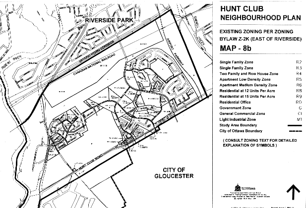 Hunt Club - Existing Z-2K zoning east of Riverside